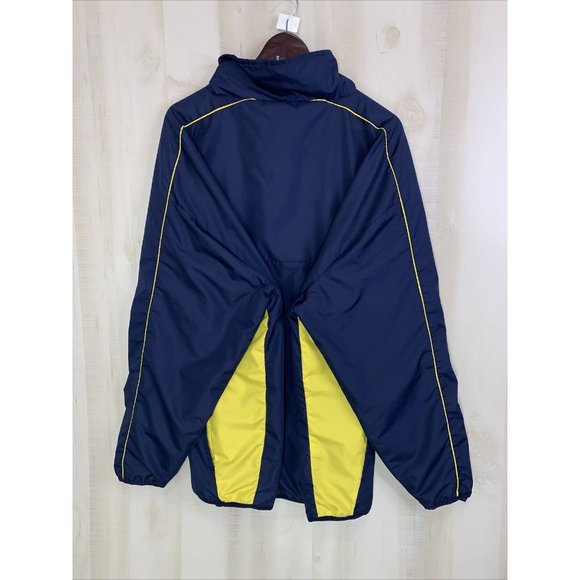 Vintage Y2K University Of Michigan Pro Edge Embriodered Windbreaker Jacket 2XL - Picture 14 of 14